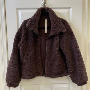 GENTLY WORN LULULEMON CINCHABLE FLEECE ZIP UP SIZE 6